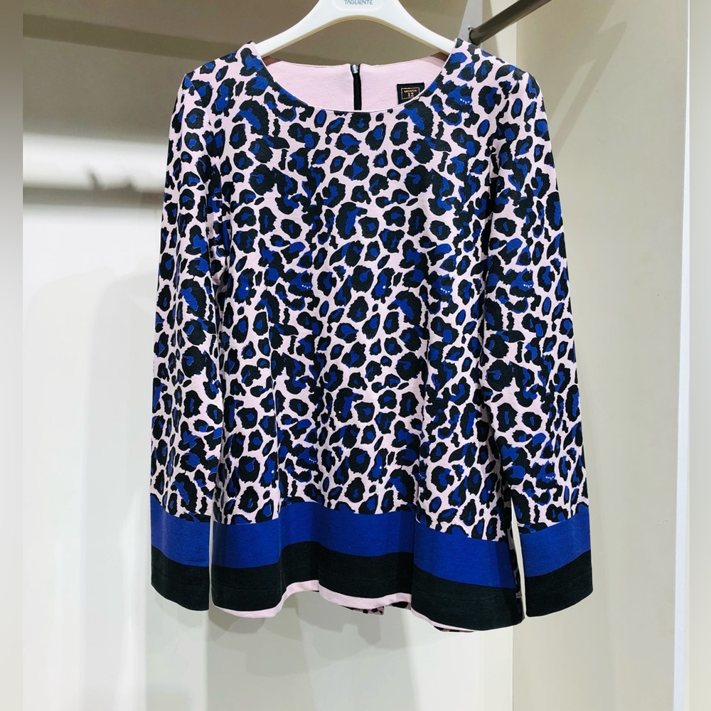 Clearance US S GUTTHA Leopard Purple Long Sleeve NWT